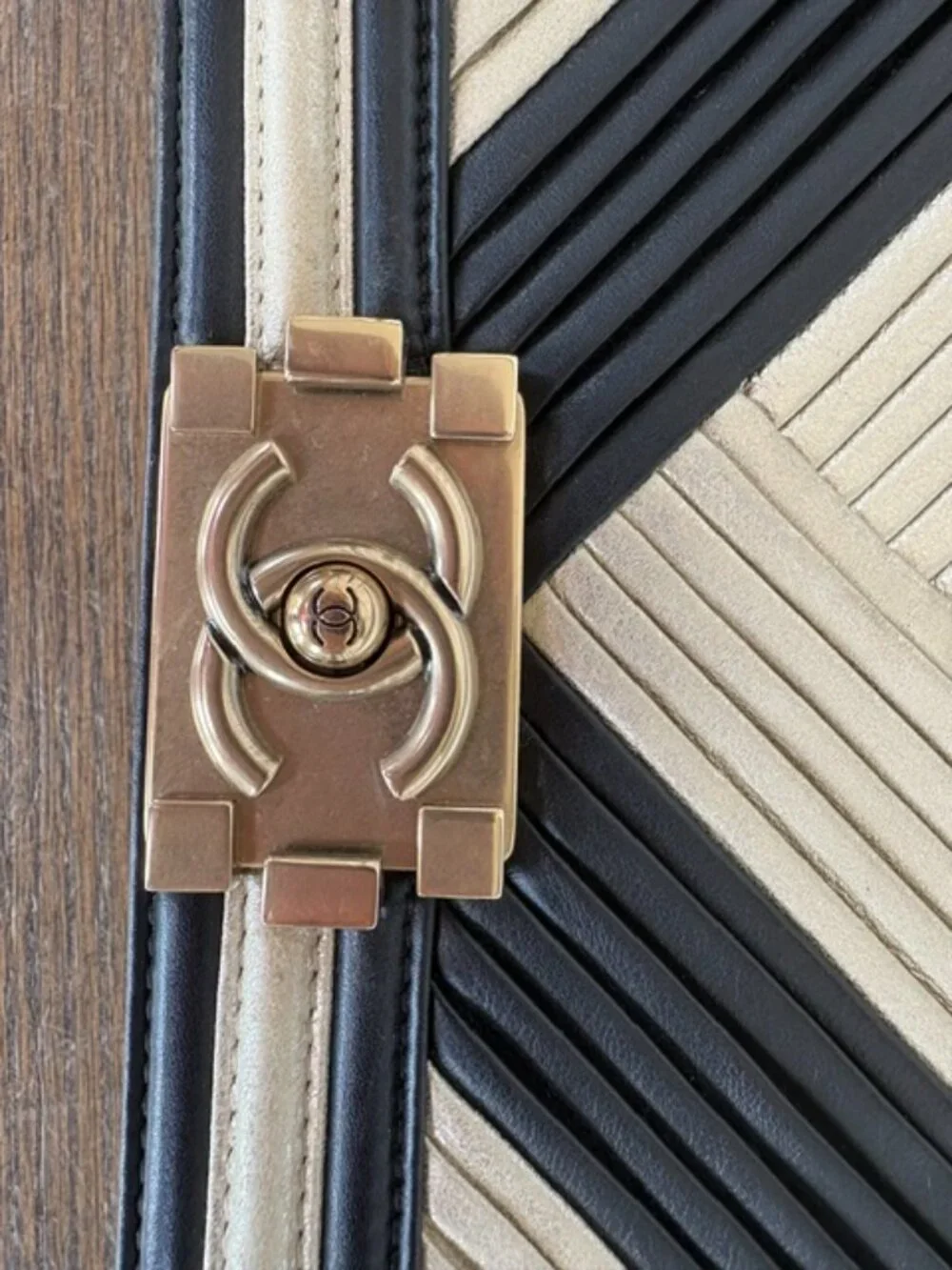 Chanel Chevron Boy Bag